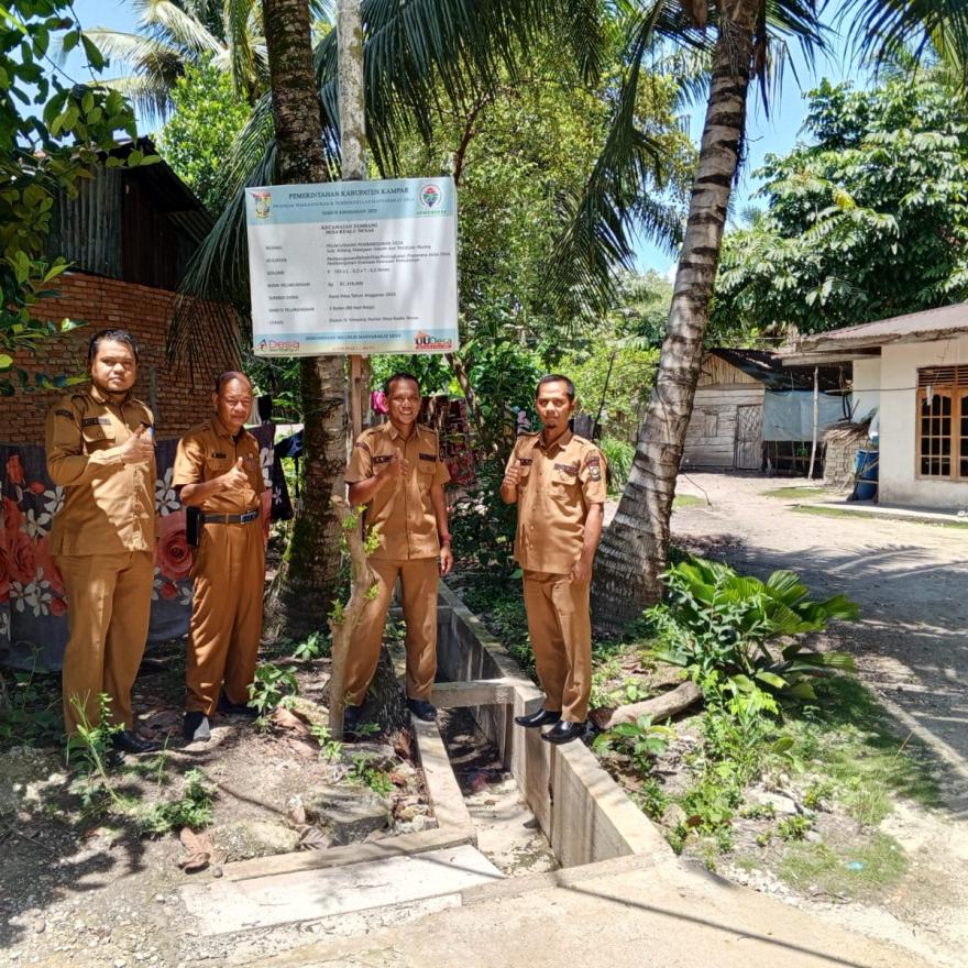 Kecamatan Tambang Tinjau Pembangunan Tahap I di Desa Kualu Nenas